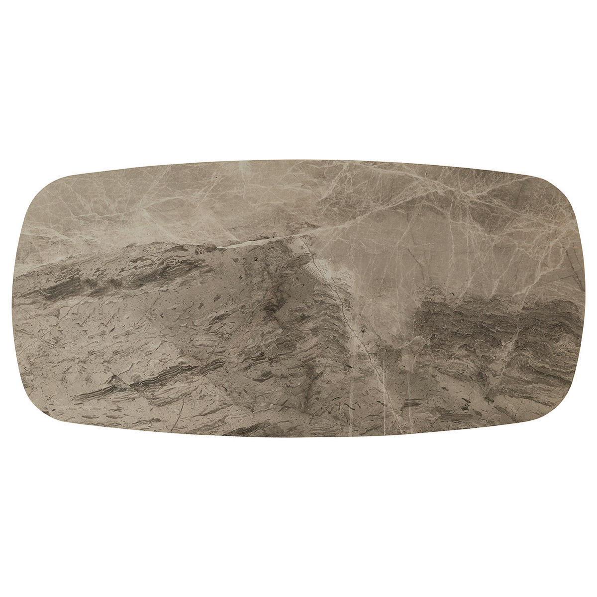 MATBORD i metall, glas, keramik 175/85/75 cm   - svart/grå, Modern, metall/glas (175/85/75cm) - Novel