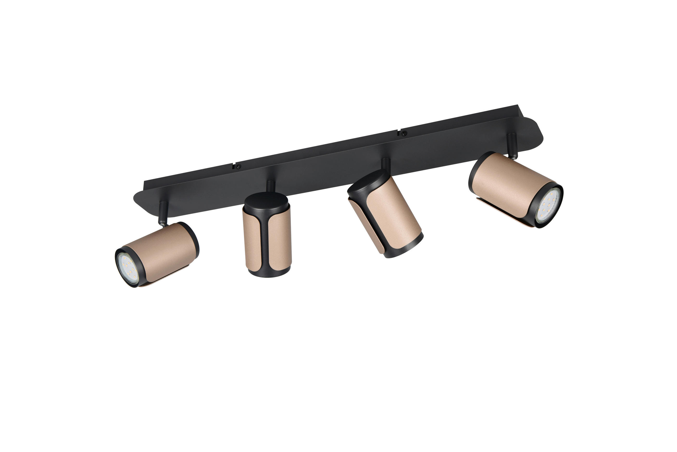 STRAHLER 56/16/12 cm   - Schwarz/Braun, Basics, Metall (56/16/12cm) - Trio Leuchten