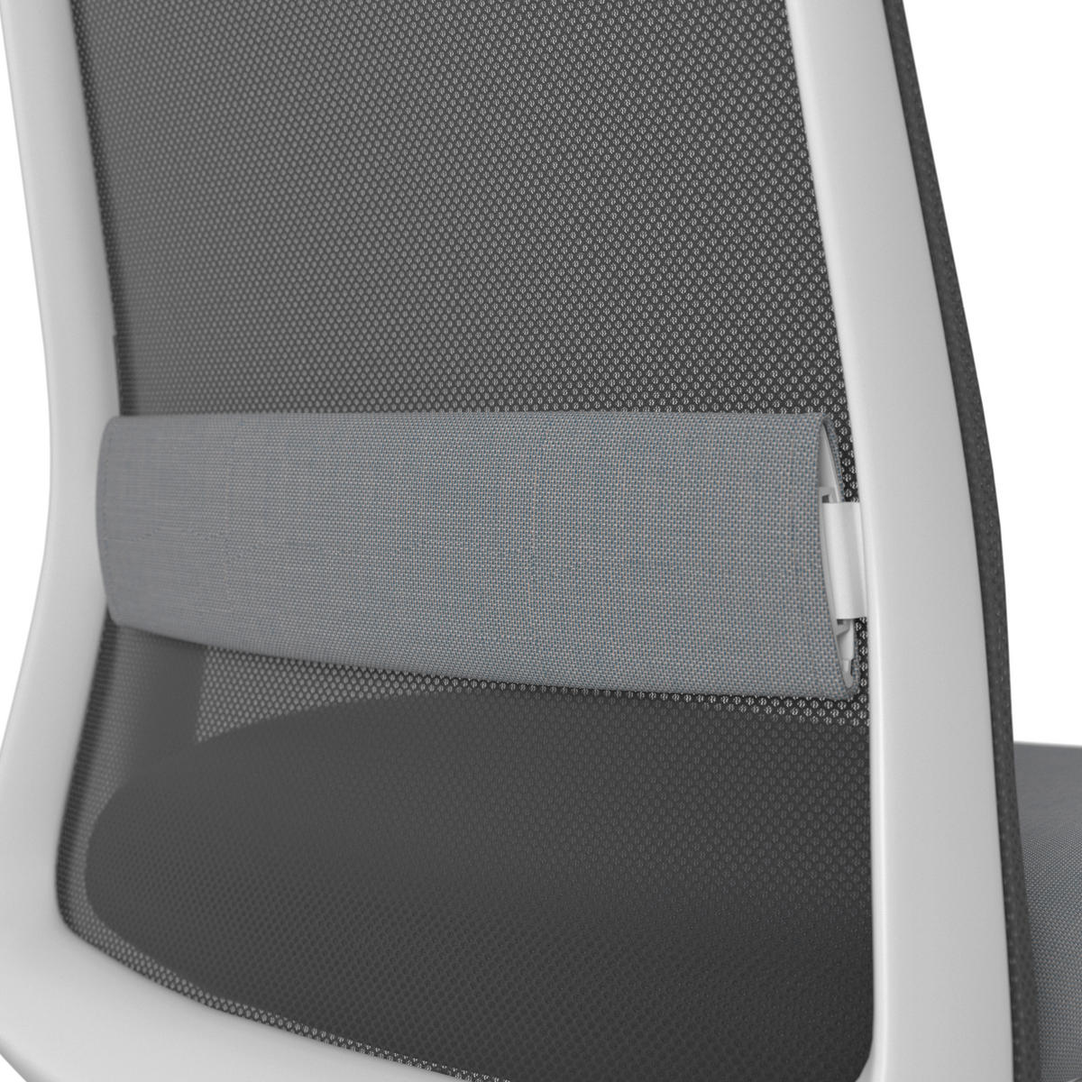 DREHSTUHL Grau, Schwarz, Weiß  - Schwarz/Weiß, MODERN, Kunststoff/Textil (70/103-115/70cm)