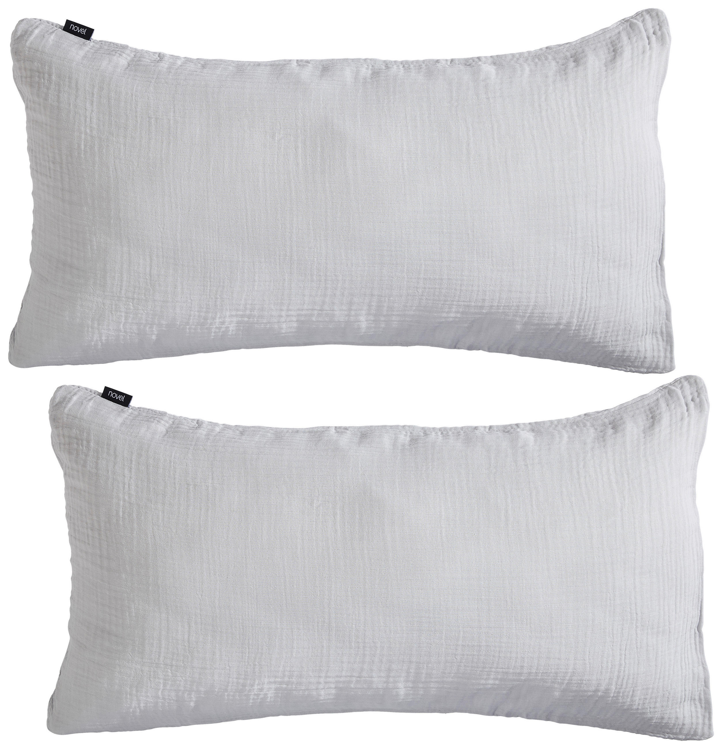 KISSENBEZUG-SET GENTANO 40/80 cm  - Silberfarben, Basics, Textil (40/80cm) - Novel