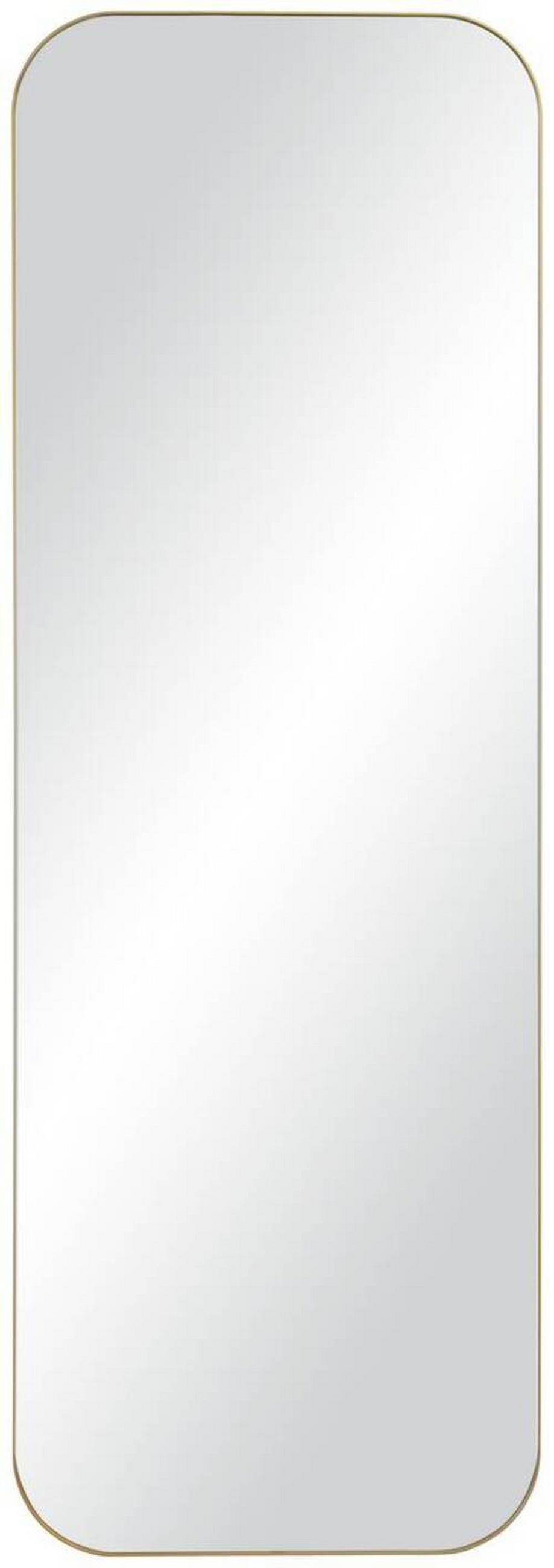 STENSKO OGLEDALO, 58,5/170,5/2,5 cm kovina, steklo  - zlate barve, Design, kovina/steklo (58,5/170,5/2,5cm) - Xora
