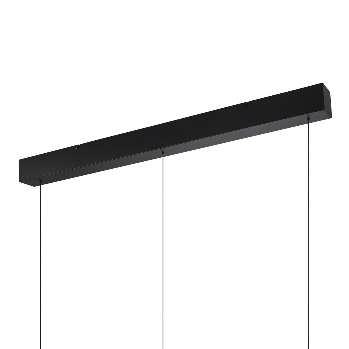 LED-HÄNGELEUCHTE Felis   - Schwarz, Basics, Glas/Metall (105cm) - Novel