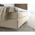 BOXSPRINGBETT 160/200 cm,  in Creme, Topper, Matratzen, H2 + H2 = mittel  - Creme/Schwarz, Design, Kunststoff/Textil (160/200cm) - Dieter Knoll