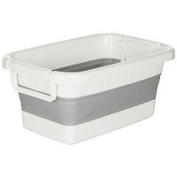 UNIVERSALKORB   - Weiß/Grau, Basics, Kunststoff (60/67/42cm) - MID.YOU