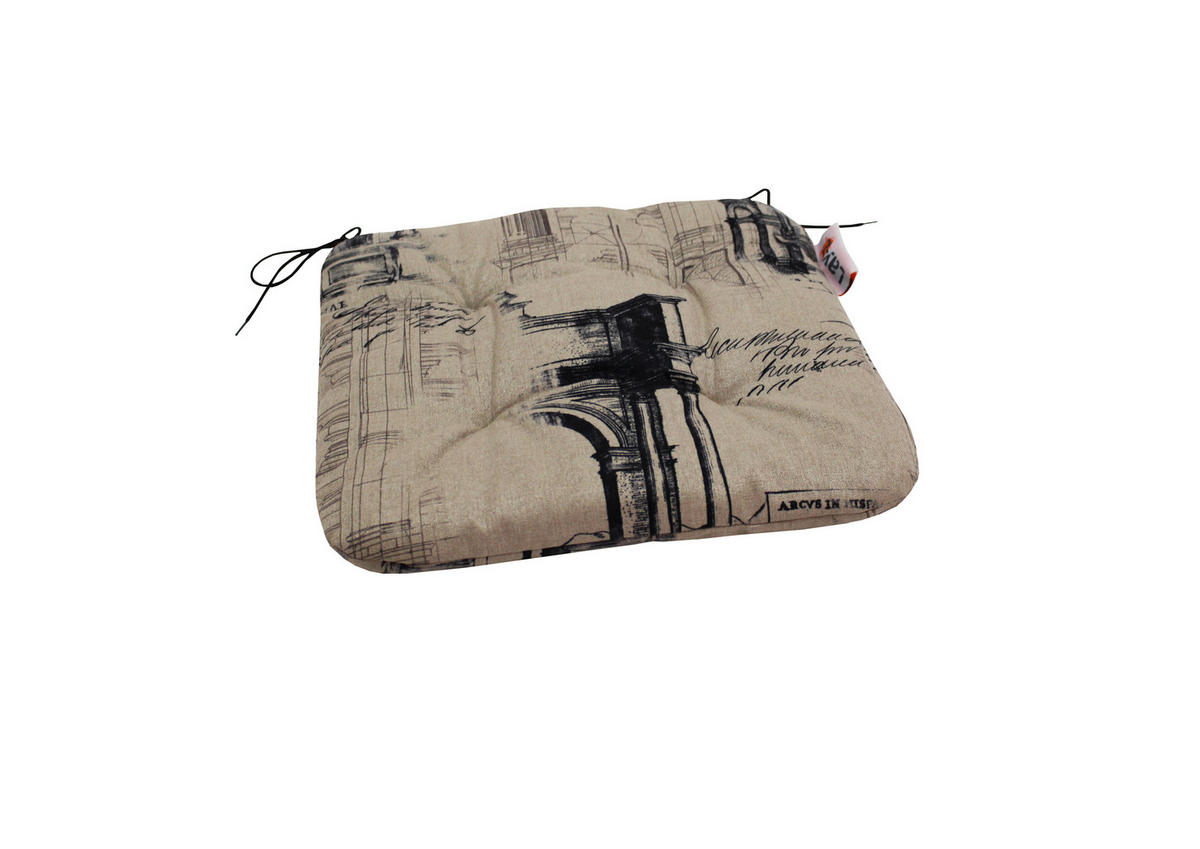 JASTUK ZA STOLICU   38/38 cm   - bež, Design, tekstil (38/38cm)