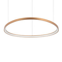 LED-HÄNGELEUCHTE Gemini 105/28,5/205 cm   - Messingfarben, Design, Kunststoff/Metall (105/28,5/205cm) - Ideal Lux