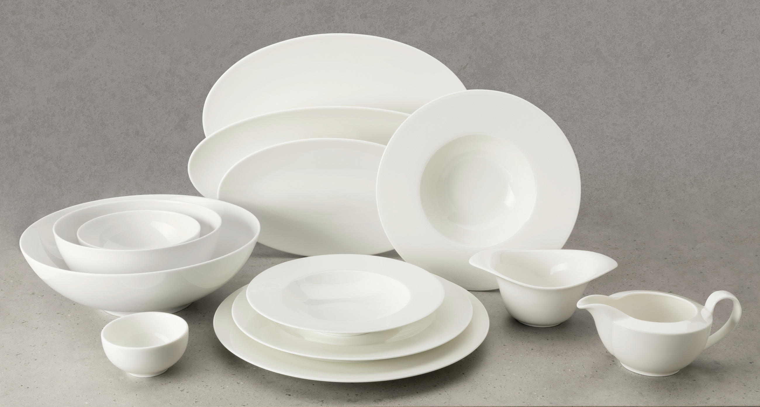 PASTATELLER Porzellan Zoe Fine Diamond  - Weiß, Keramik (27cm) - Seltmann Weiden