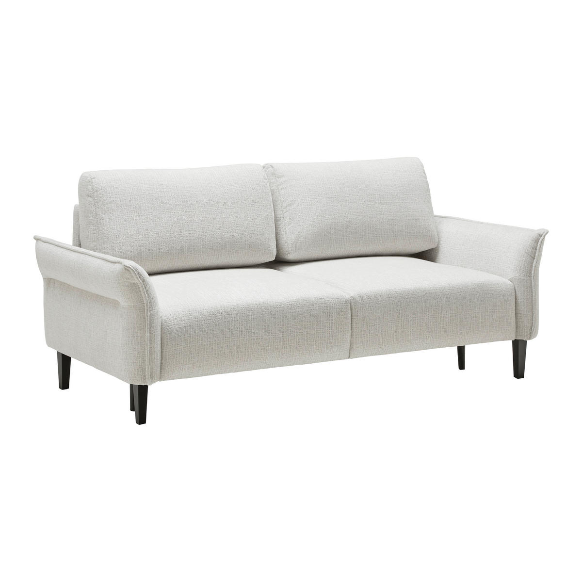 3-SITS SOFFA i vävt tyg cremefärgad  - svart/cremefärgad, Modern, trä/textil (183/85/92cm) - MID.YOU