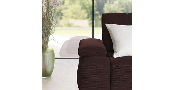ECKSOFA in Struktur Terracotta 313/233 cm - Terracotta/Schwarz, Design, Kunststoff/Textil (313/233cm) - Emilio Belluti