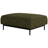 HOCKER Chenille Grün  - Schwarz/Grün, Design, Textil/Metall (100/42/97cm) - Livetastic