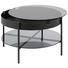 BEISTELLTISCH in Metall, Glas 75/45 cm - Schwarz/Grau, Trend, Glas/Metall (75/45cm) - Ambia Home BEISTELLTISCH in Metall, Glas 75/45 cm - Schwarz/Grau, Trend, Glas/Metall (75/45cm) - Ambia Home