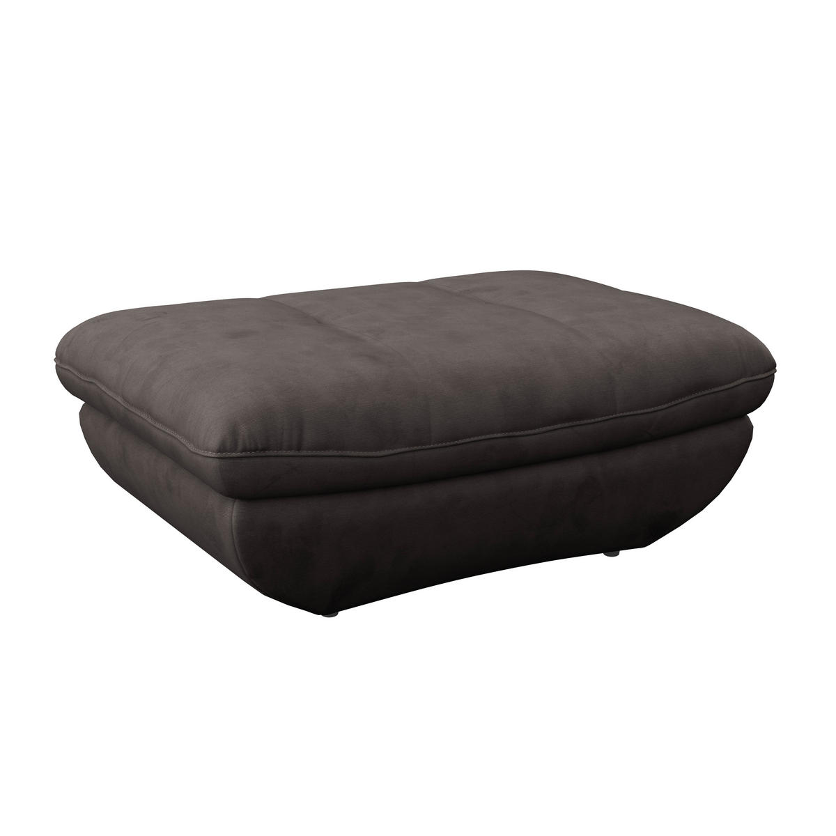 HOCKER in Textil Dunkelbraun  - Dunkelbraun/Schwarz, Modern, Kunststoff/Textil (107/75cm) - MID.YOU
