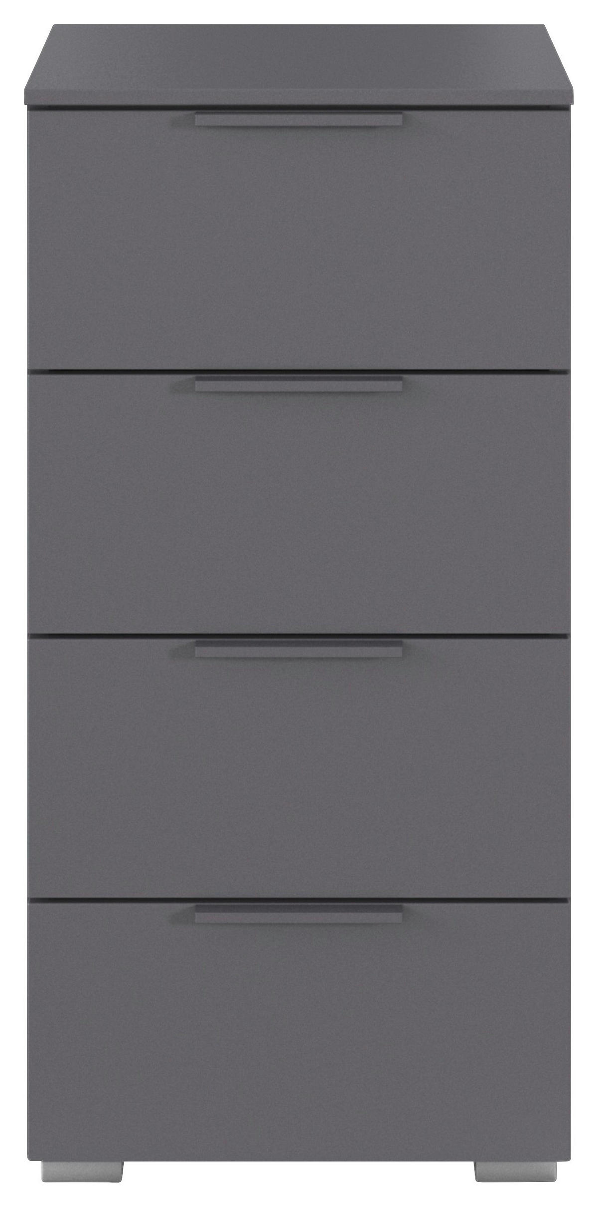 NACHTSCHRANK 40/81/42 cm  - Alufarben/Grau, MODERN, Holzwerkstoff (40/81/42cm) - Rauch Möbel