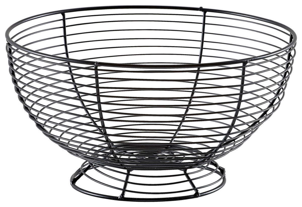 DEKOSCHALE - Schwarz, Design, Metall (28/15,3cm) - Ambia Home