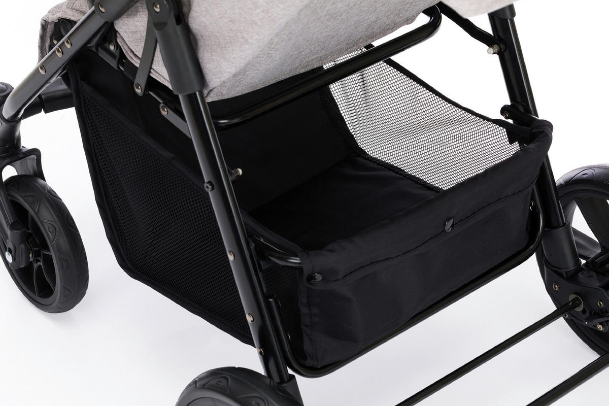 BUGGY LOOP  - Schwarz/Grau, Trend, Textil/Metall (92/36/101cm) - Jimmylee
