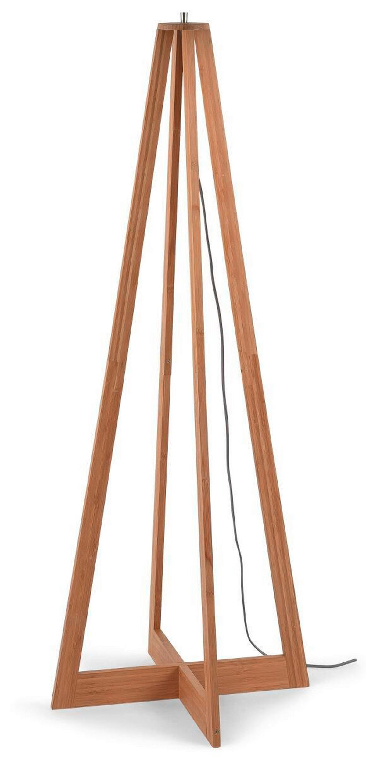 GOLVLAMPA GOOD&MOJO  50/50/145 cm    - svart/naturfärgad, Trend (50/50/145cm) - Good & Mojo