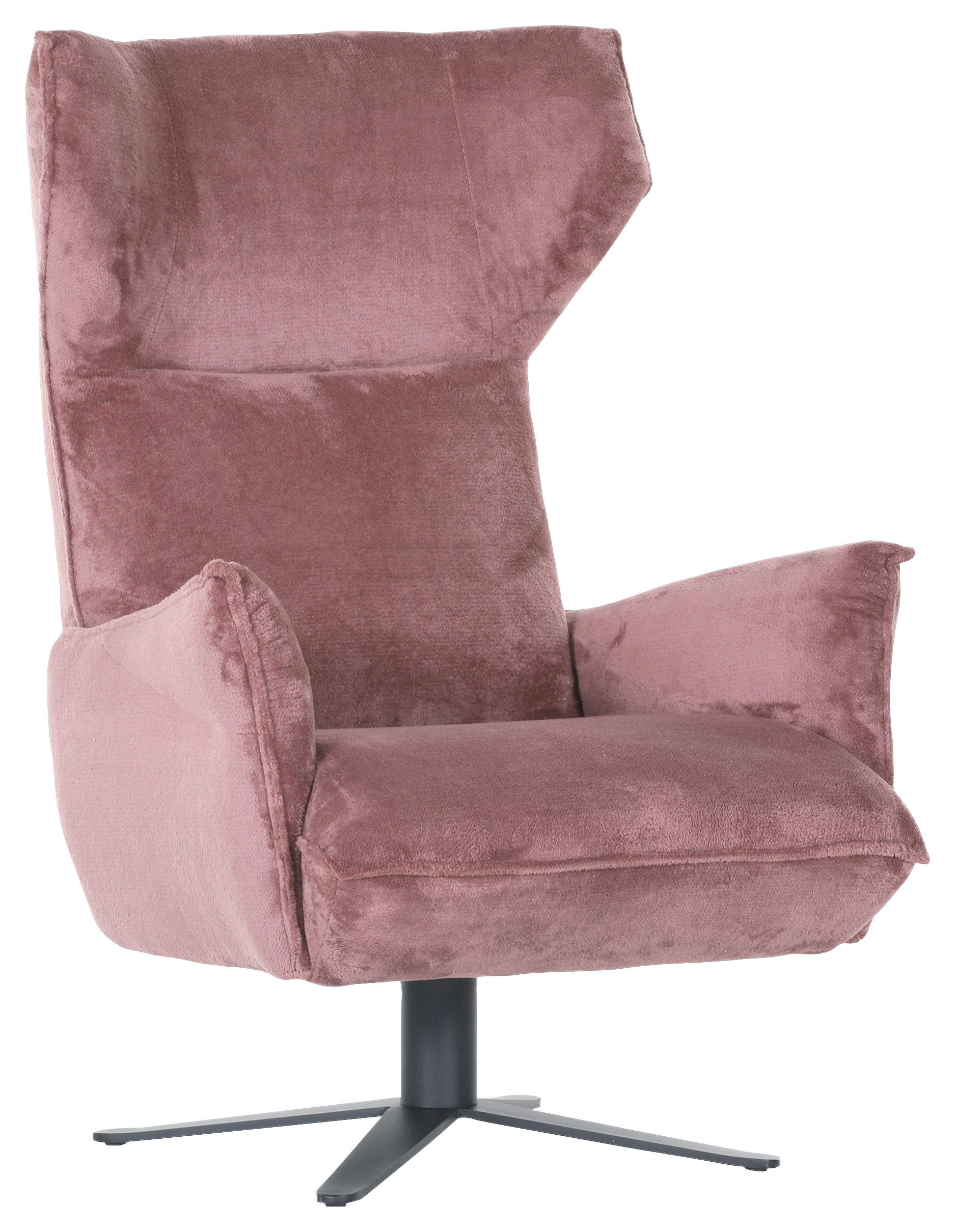 Fotoliu in textil roz  - roz, Trend, metal/textil (83/110/92cm) - Ambia Home