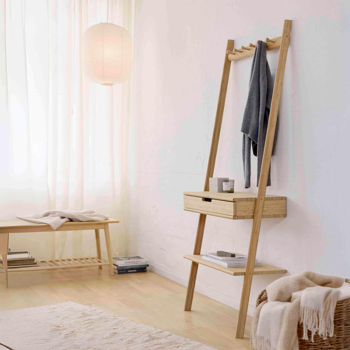 GARDEROBENPANEEL  in 70/180/35 cm  - Naturfarben, Design, Holz (70/180/35cm) - MID.YOU