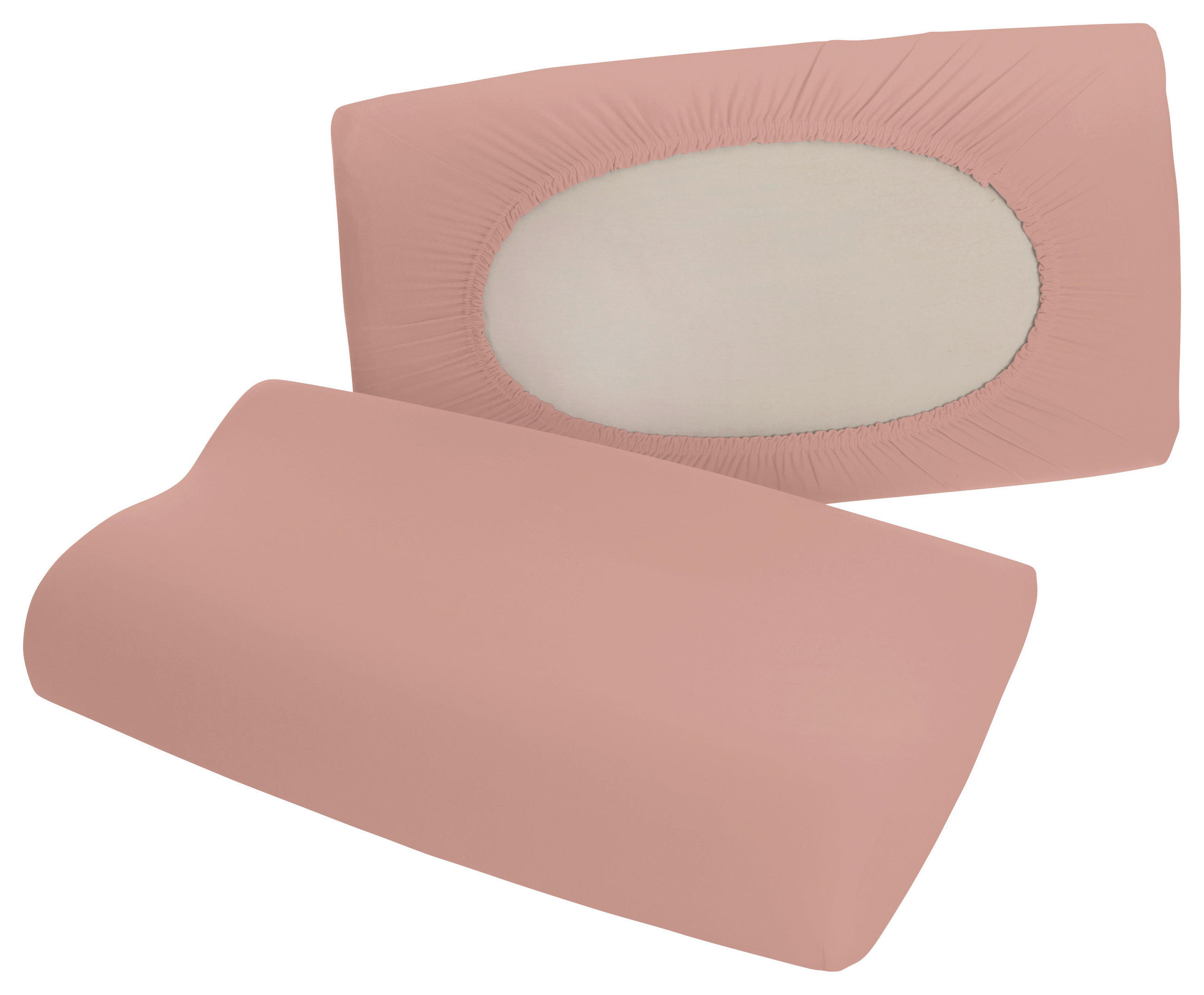 KOPFPOLSTERBEZUG PURE 40-70/40-90 cm  - Altrosa, Basics, Textil (40-70/40-90cm) - Schlafgut