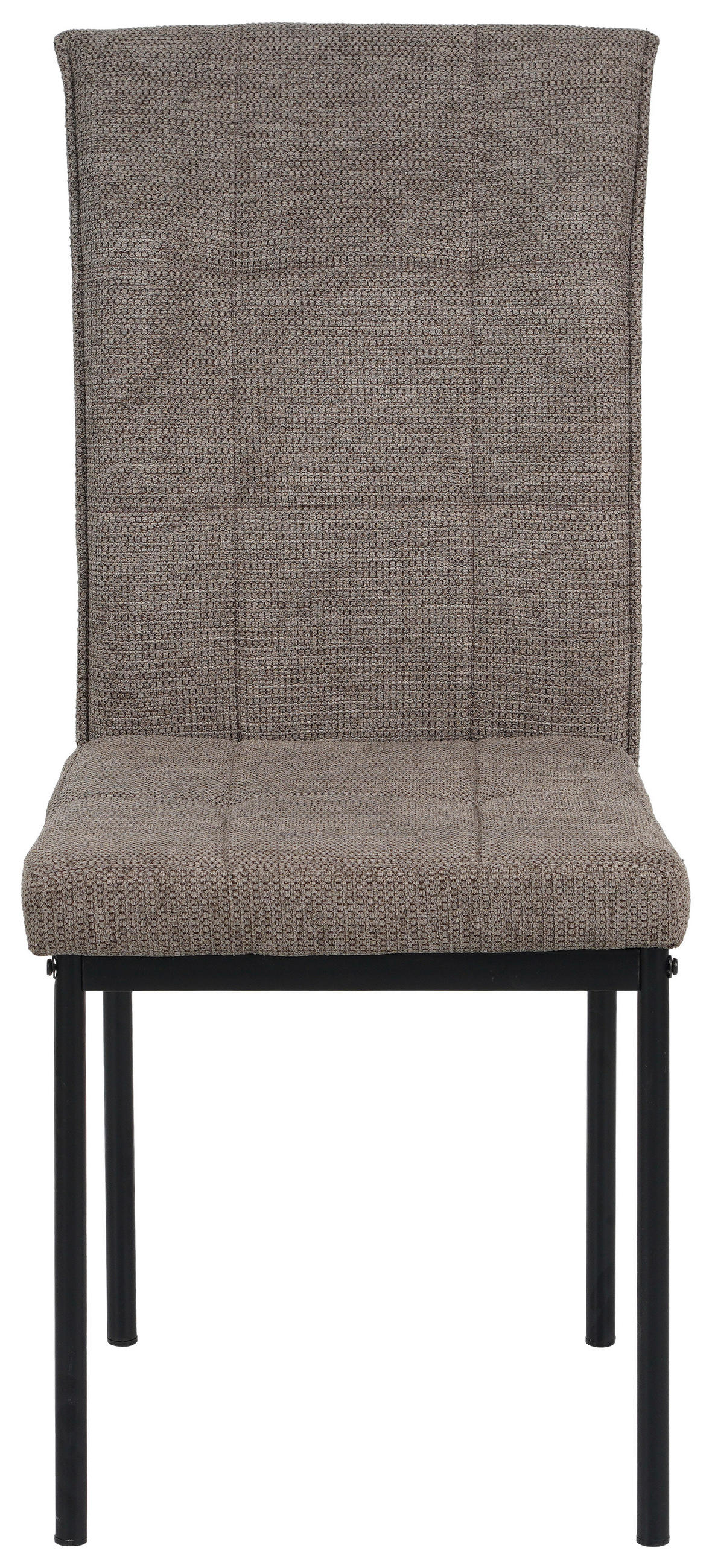 VIERFUßSTUHL - Schwarz/Braun, KONVENTIONELL, Textil/Metall (44/96/61cm) - MID.YOU