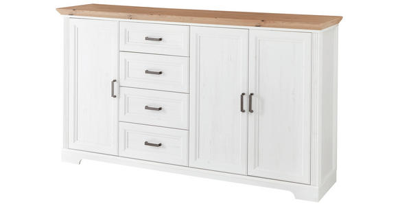 SIDEBOARD in 182/102/41 cm - Schwarz/Eiche Artisan, Design, Holzwerkstoff/Metall (182/102/41cm) - Landscape