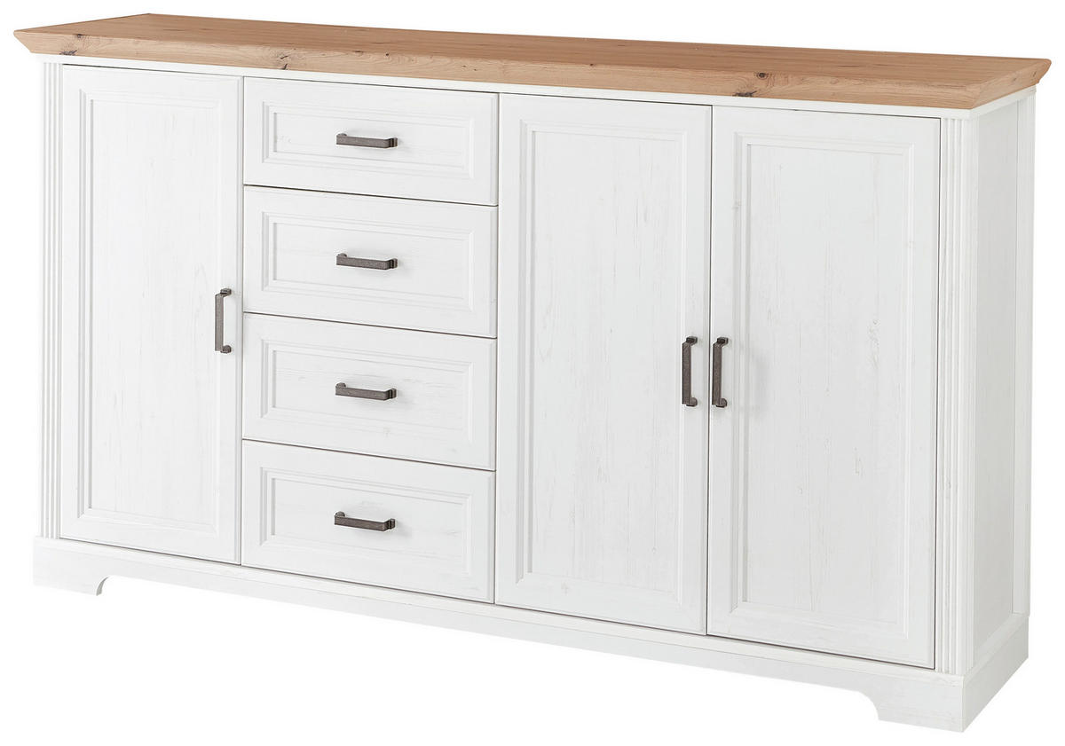 SIDEBOARD  in 182/102/41 cm  - Schwarz/Eiche Artisan, Design, Holzwerkstoff/Metall (182/102/41cm) - Landscape