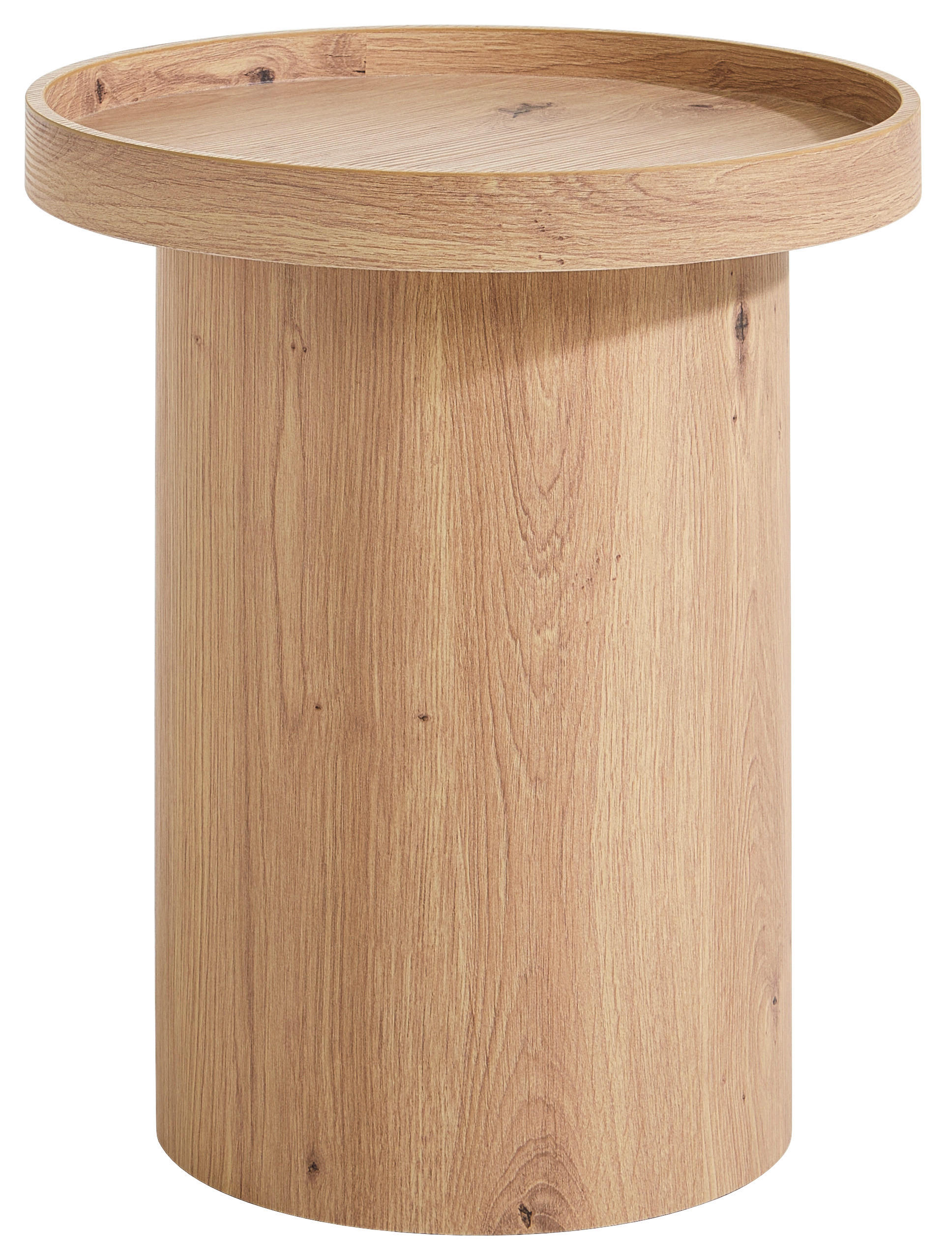 BEISTELLTISCH in Holzwerkstoff einfacher Aufbau 40/40/45 cm  - Wildeiche, Design, Holzwerkstoff (40/40/45cm) - Carryhome