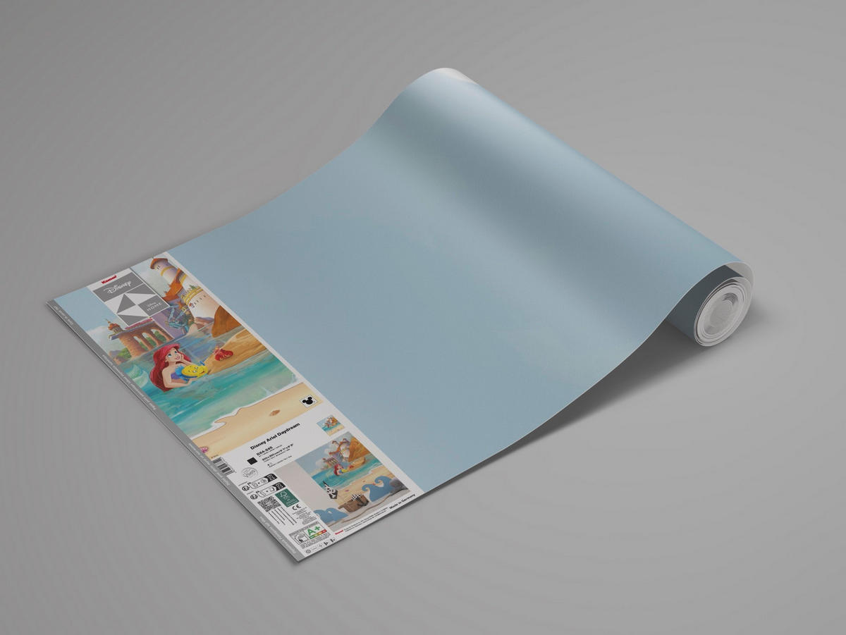 FOTOTAPETE ARIEL DAYDREAM  - Blau, Design, Textil (200/250cm) - Disney