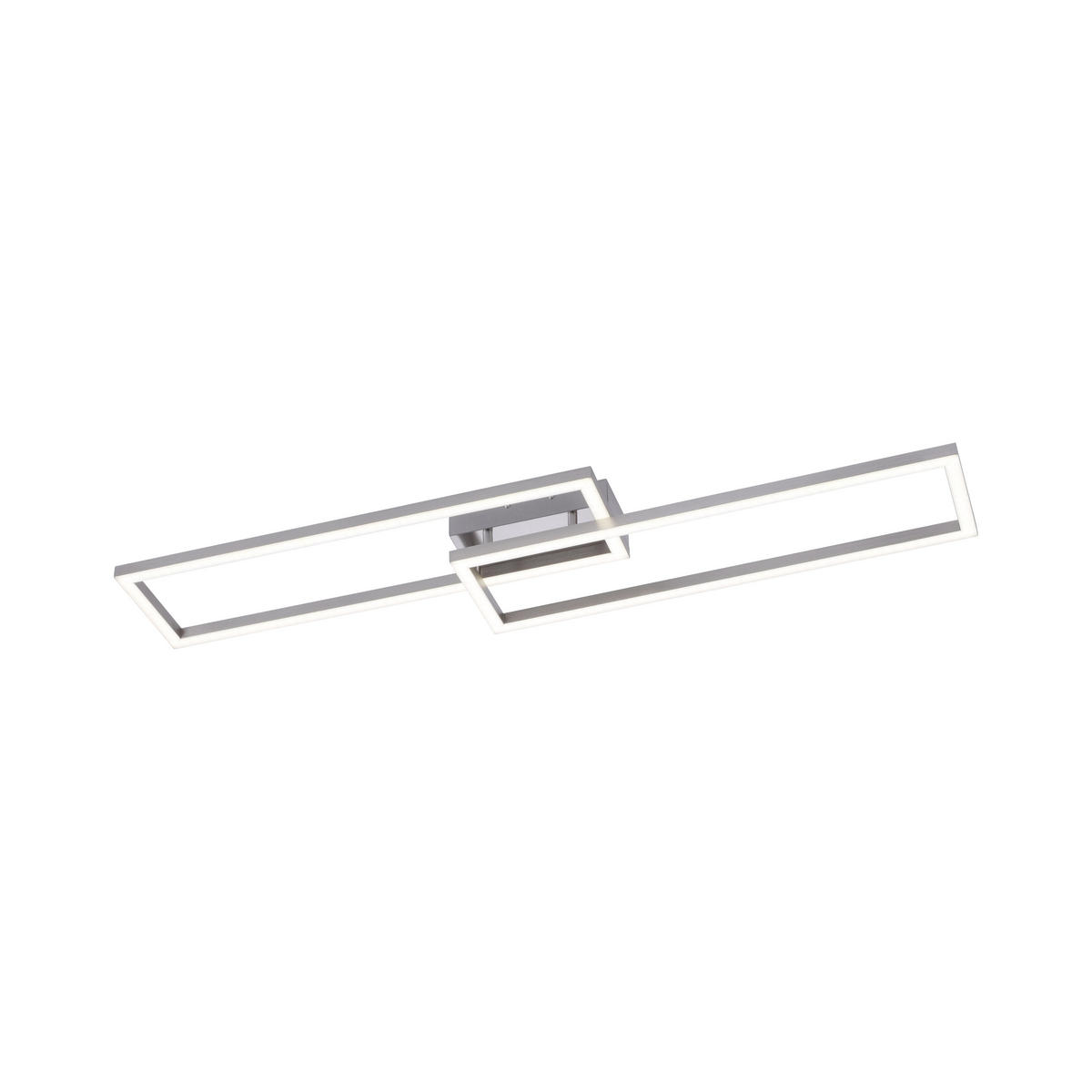 LED-DECKENLEUCHTE Lolasmart-Maxi  Smart 110/26,5/8,5 cm   - Silberfarben, Design, Kunststoff/Metall (110/26,5/8,5cm)