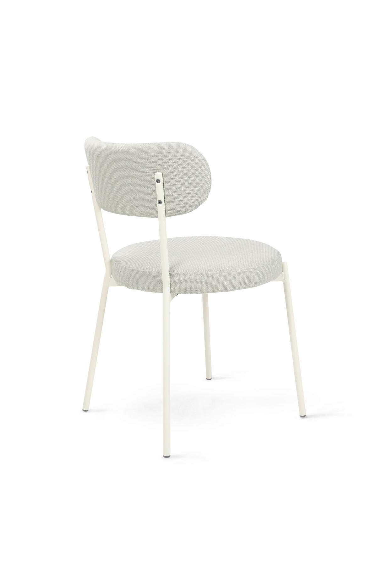 STUHL Webstoff Weiß  - Weiß, Basics, Textil/Metall (50/81,5/59cm) - Tom Tailor