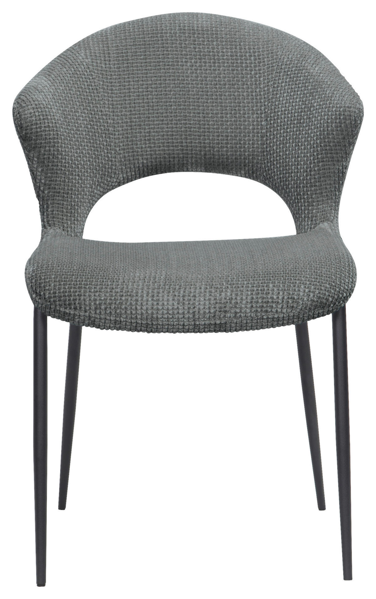 STUHL   Webstoff  Grün  - Schwarz/Grün, Design, Textil/Metall (56,5/83,5/63,5cm) - Stylife