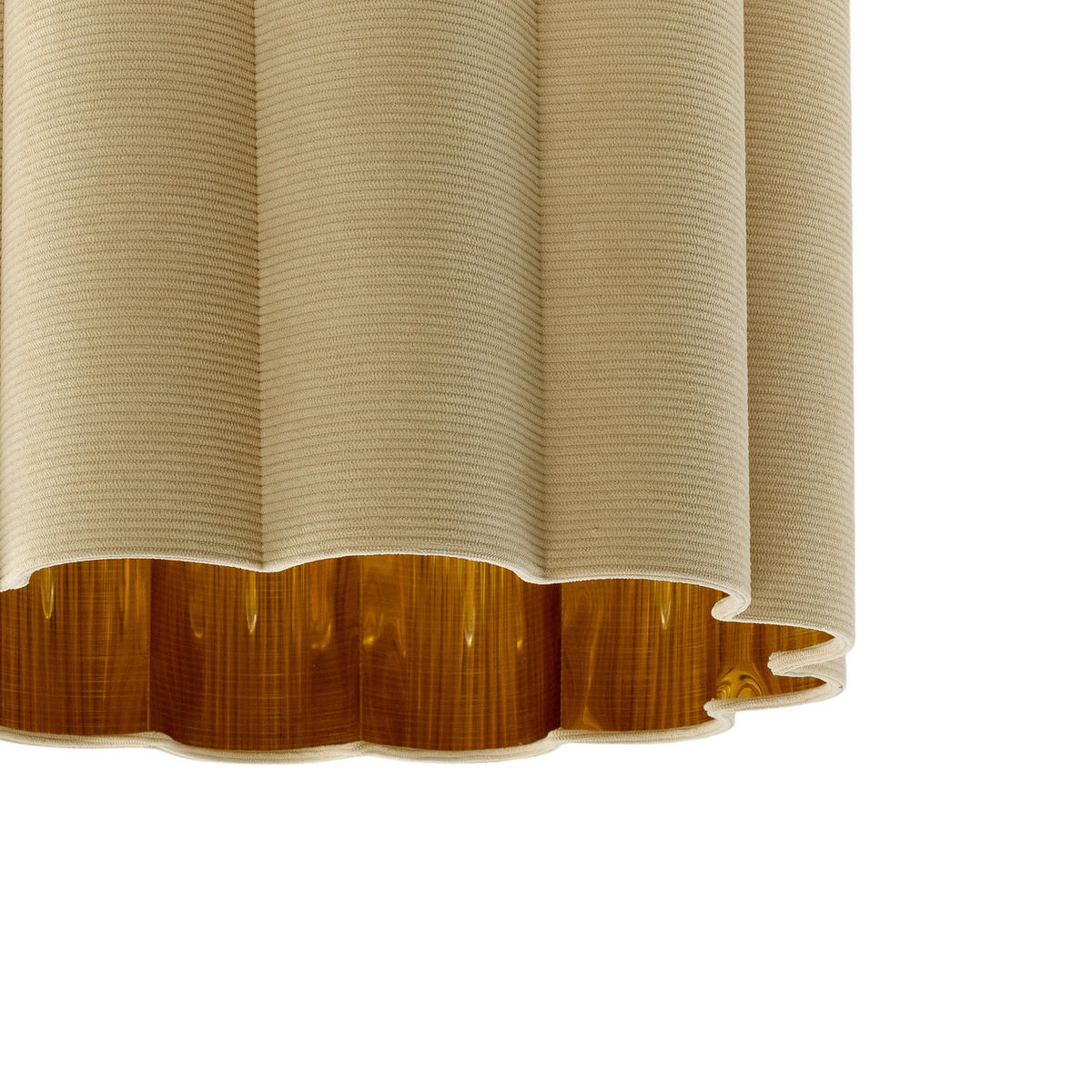 DECKENLEUCHTE  40/32 cm    - Beige/Goldfarben, Trend, Kunststoff/Textil (40/32cm) - Novel