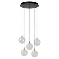 LED-PENDELLEUCHTE 48/48/150 cm    - Transparent, Konventionell, Glas (48/48/150cm) - Lucide