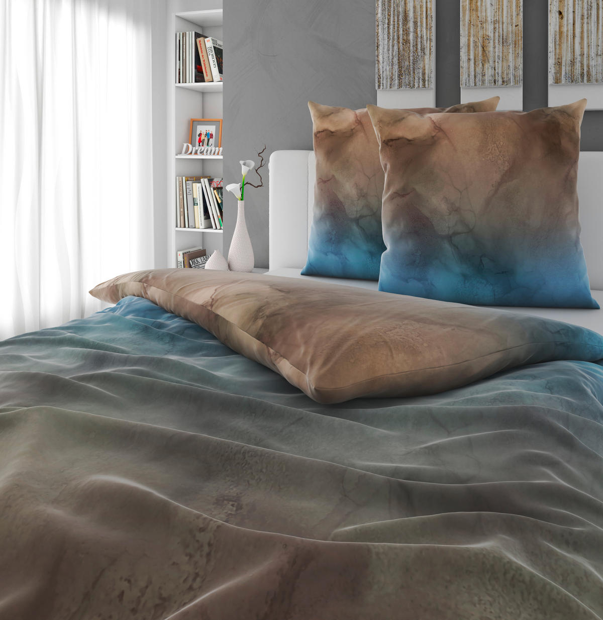 BETTWÄSCHE 200/200 cm  - Kupferfarben, Textil (200/200cm) - Novel