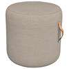 OUTDOORPOUF in  Uni  - Taupe, Basics, Textil (45/45cm)