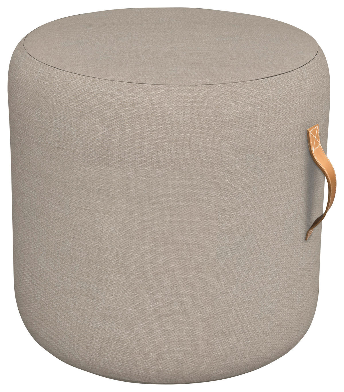 OUTDOORPOUF in  Uni  - Taupe, Basics, Textil (45/45cm)