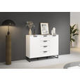 SIDEBOARD  in 120/92/42 cm  - Dunkelgrau/Weiß, Design, Holzwerkstoff/Metall (120/92/42cm) - Xora
