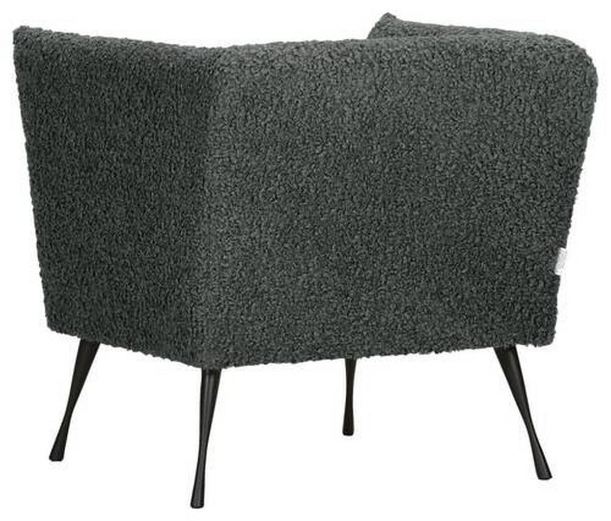 FÅTÖLJ i textil mörkgrön  - svart/mörkgrön, Design, metall/textil (76/73/76cm) - MID.YOU