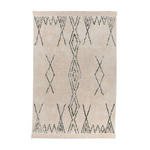 FLACHWEBETEPPICH 120/170 cm Alena Creme, Schwarz  - Creme/Schwarz, Design, Textil (120/170cm) - Novel