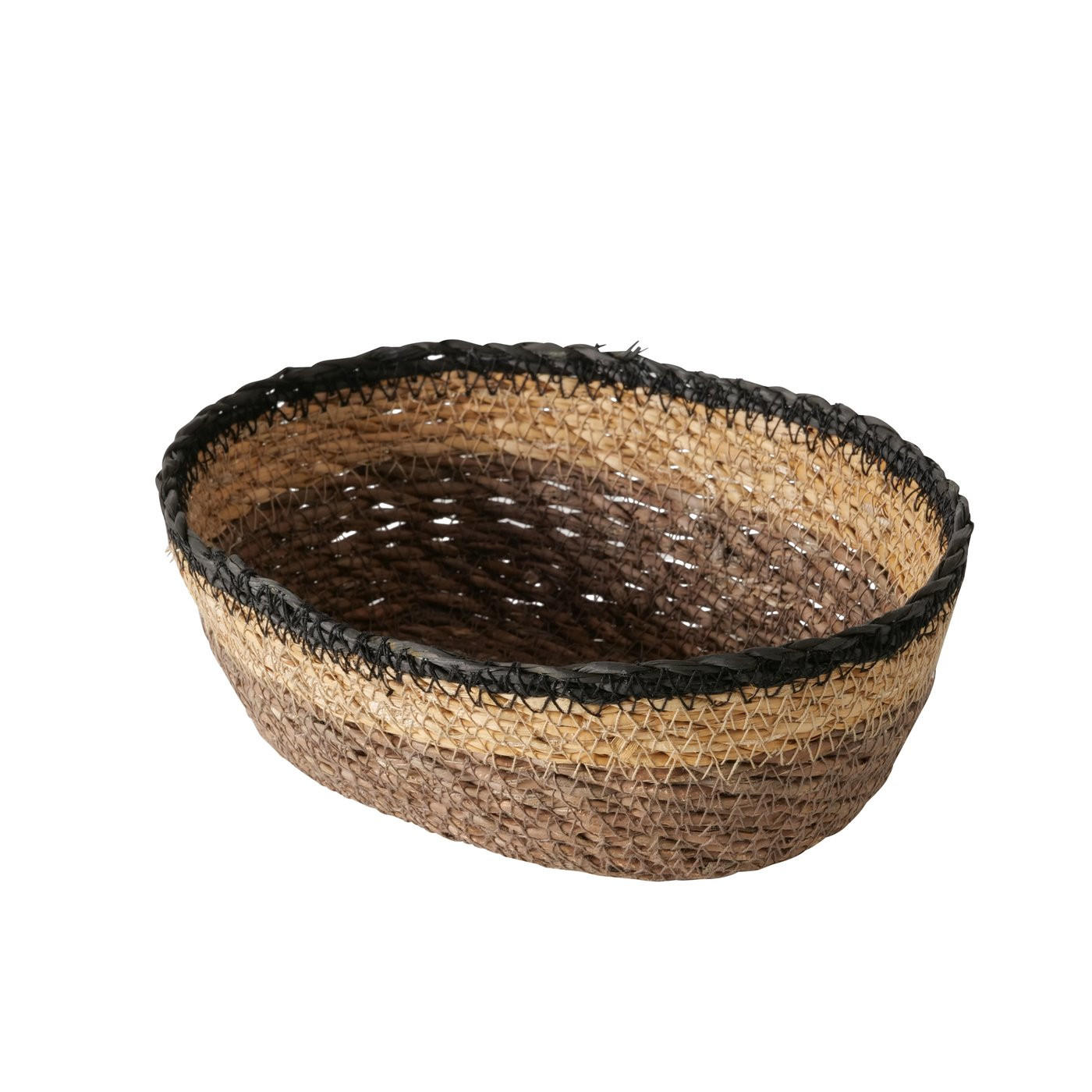 DEKOKORB - Schwarz/Naturfarben, Basics, Naturmaterialien (25/19/9cm)