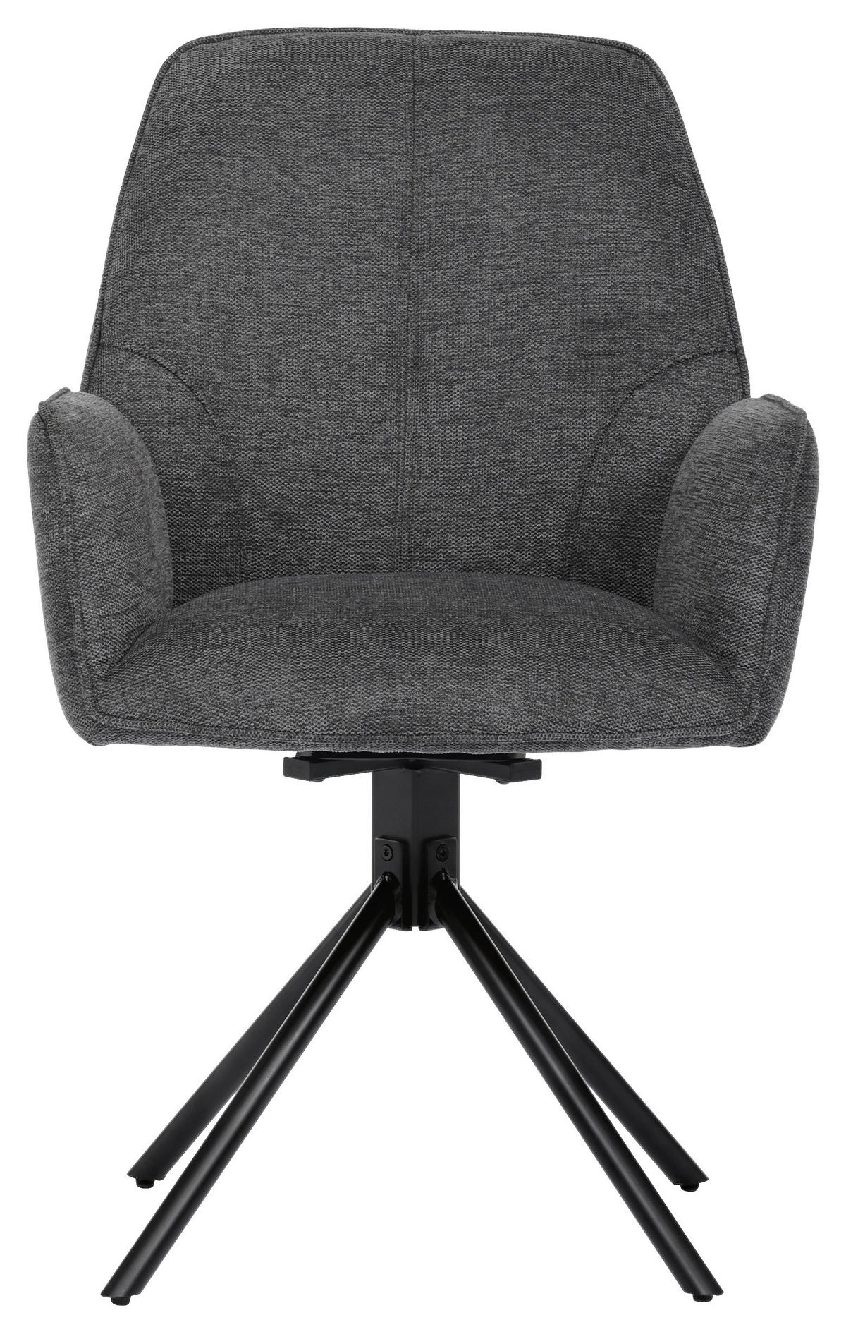 ŽIDLE, tmavě šedá - tmavě šedá, Basics, kov/textil (62/89/61cm) - Xora