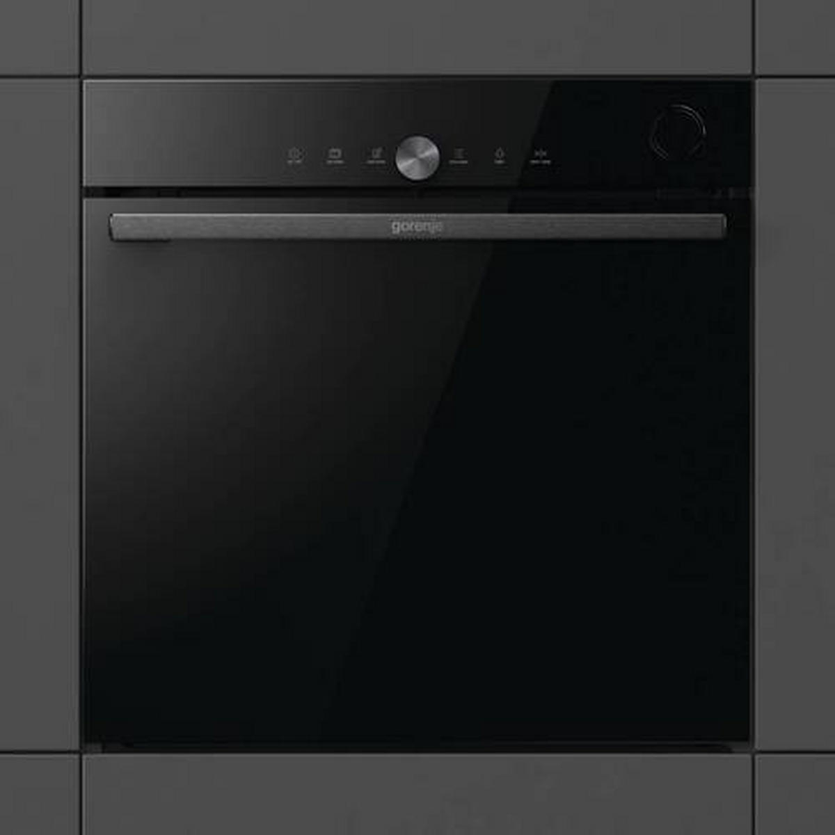 EINBAUHERD 742105  - Schwarz, Basics, Glas/Metall (59,5/59,5/56,4cm) - Gorenje