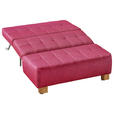 SCHLAFSOFA in Rot  - Rot/Naturfarben, Design, Holz/Textil (125/92/102cm) - Novel