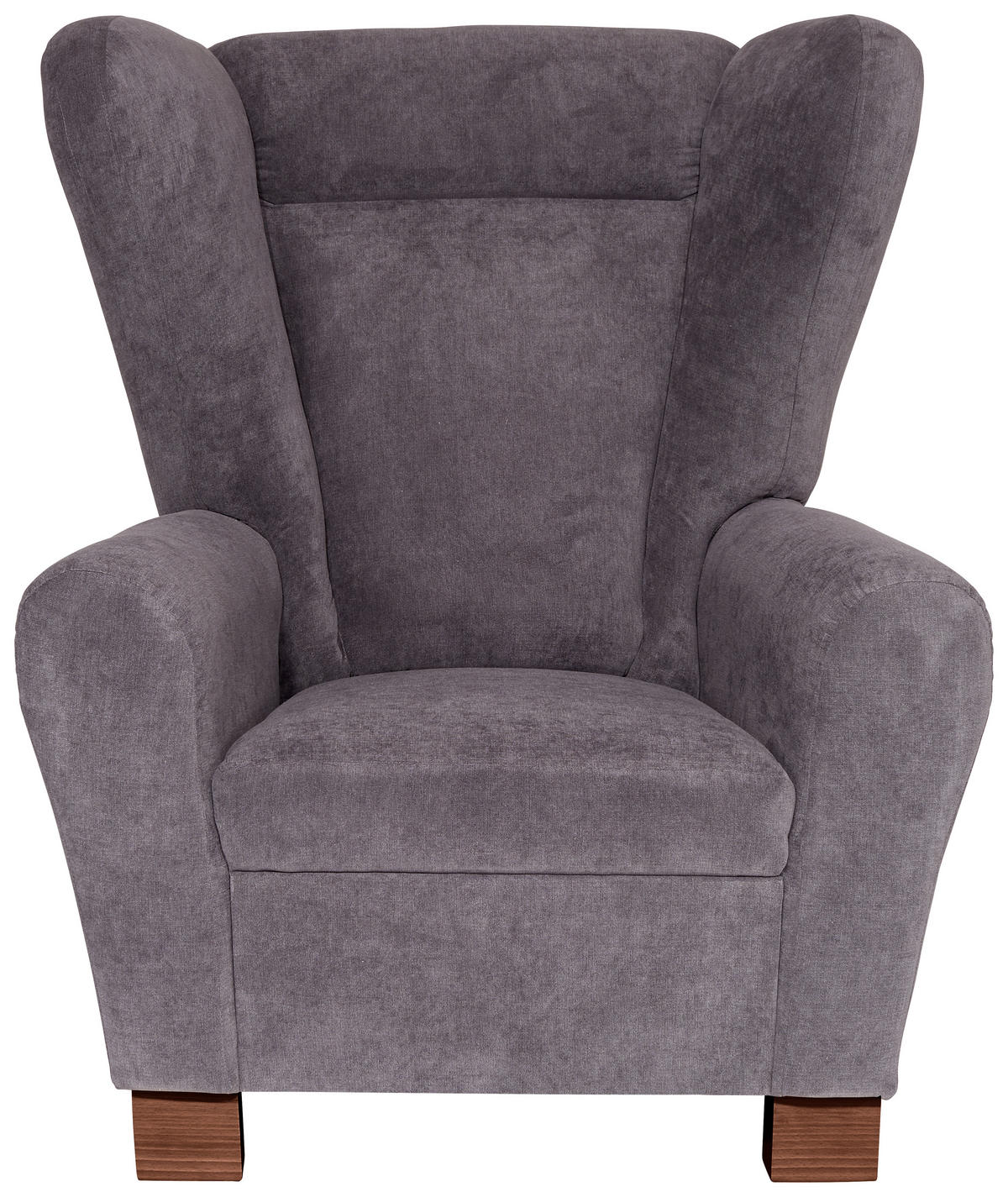 ÖRONLAPPSFÅTÖLJ i flatväv antracit  - brun/antracit, Design, trä/textil (95/109/97cm) - Livetastic