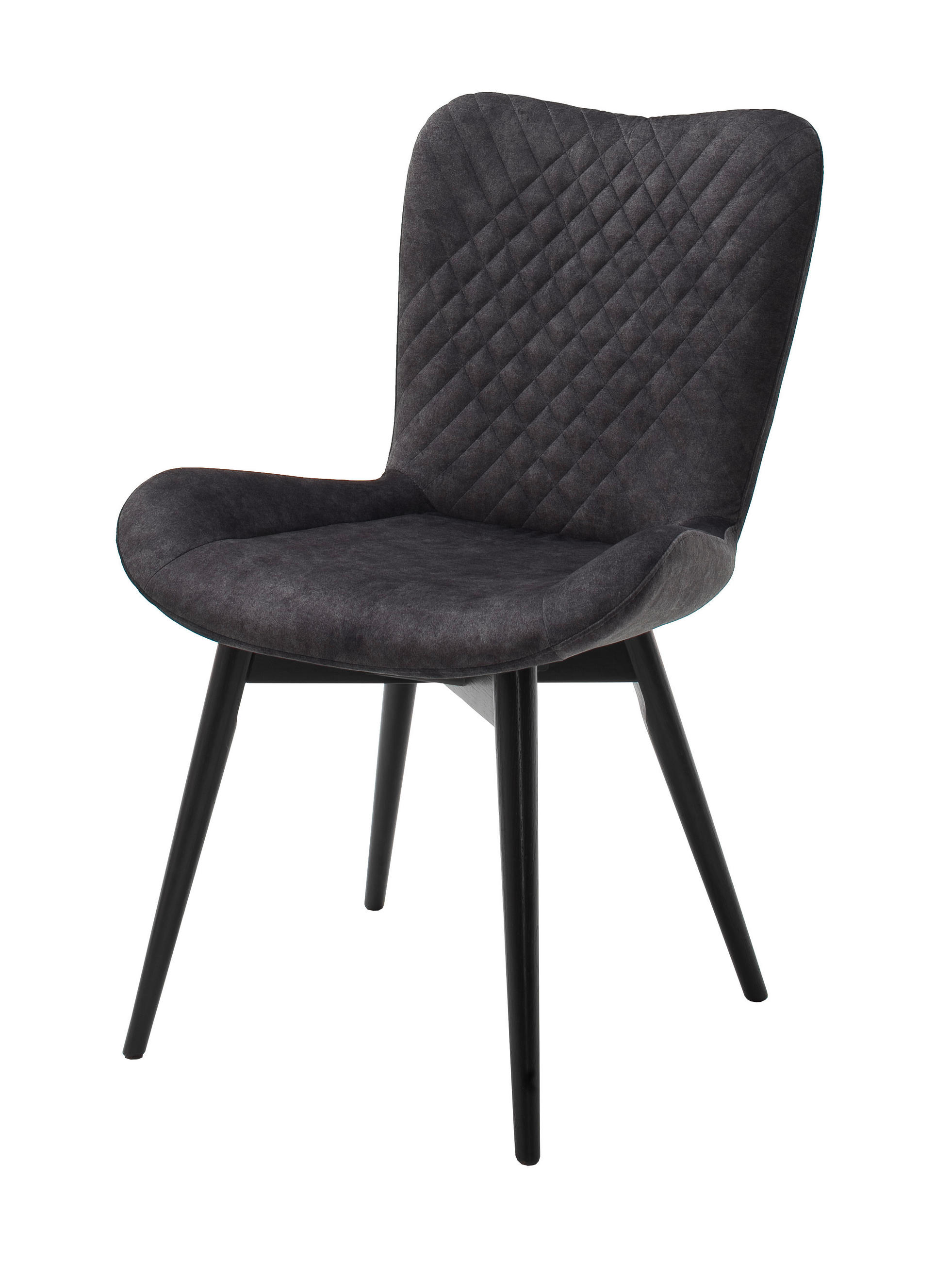 Stuhl Sarander Anthrazit Echtholz-Beine