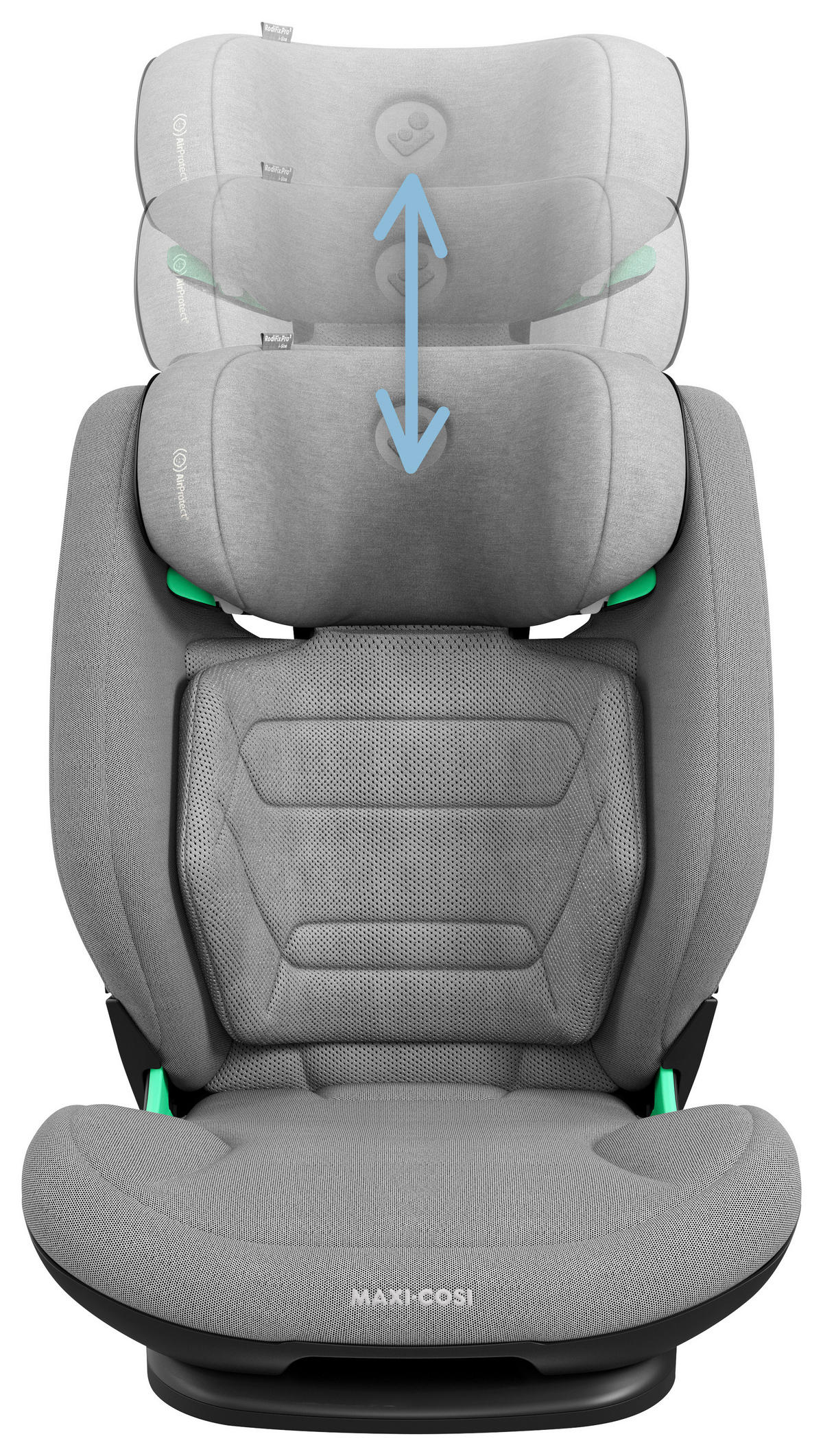 BILBARNSTOL Rodifix Pro2 i-Size  - ljusgrå, Basics, textil (44/79/69cm) - Maxi Cosi Pro
