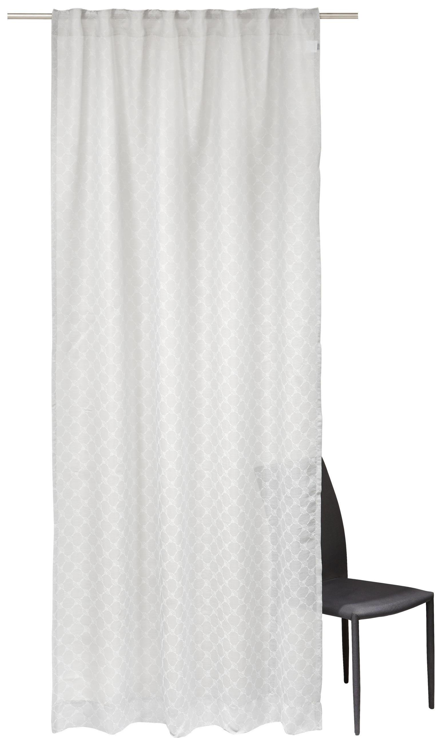 HOTOVÝ ZÁVES, priehľadné, 130/250 cm - sivá, Basics, textil (130/250cm) - Joop!