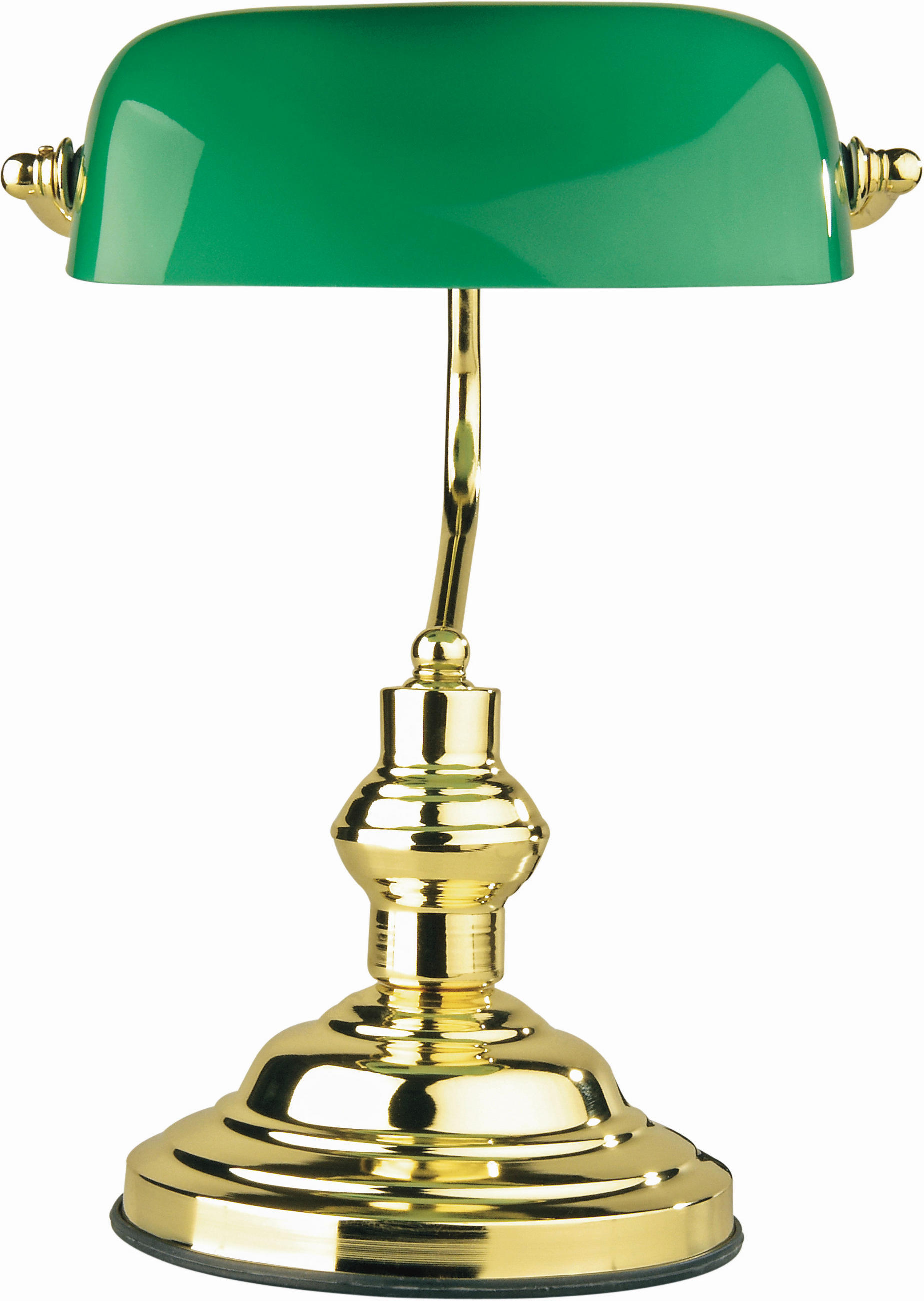 SCHREIBTISCHLEUCHTE Antique 25/36 cm   - Grün, KONVENTIONELL, Glas/Metall (25/36cm) - Globo