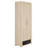 GARDEROBENSCHRANK Hochglanz, melaminharzbeschichtet Apfelbaumfarben, Dunkelbraun - Chromfarben/Apfelbaumfarben, KONVENTIONELL, Holzwerkstoff/Metall (78/197,3/41,5cm) - Venda