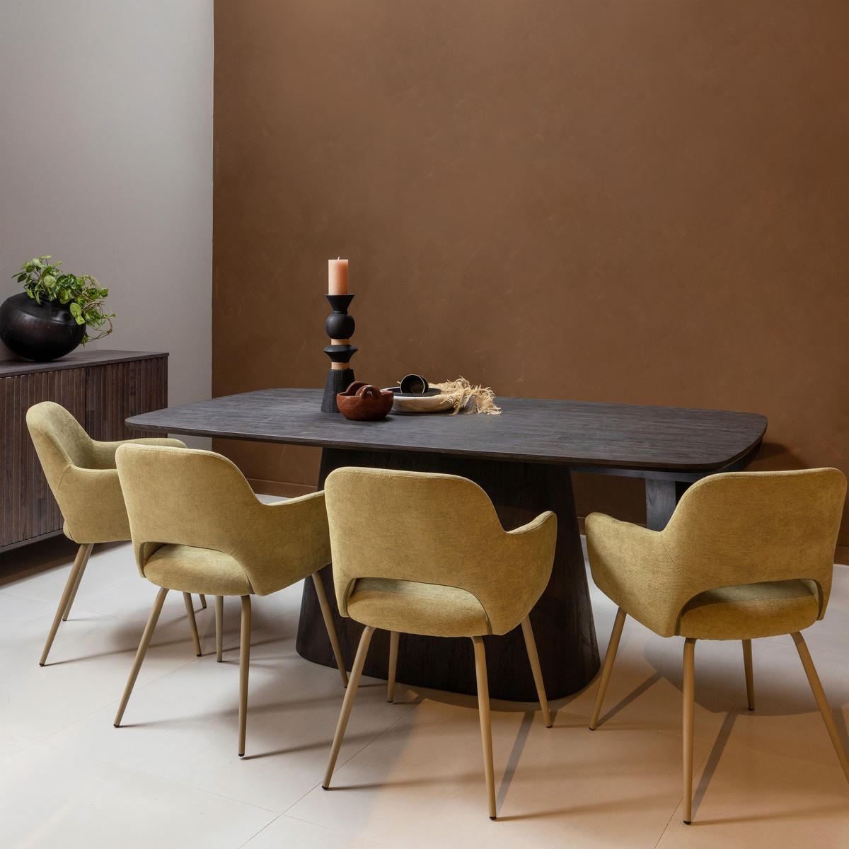 ESSTISCH rechteckig Dunkelbraun  - Dunkelbraun, Design, Holzwerkstoff (200/105/76cm) - Livetastic
